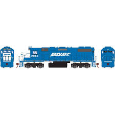 ATHEARN HO  GP38-2 "Blue and White" BNSF 2043 with DCC