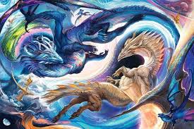 RAVENSBURGER 5000-PIECE PUZZLE Dragon Day and Night