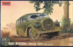 RODEN 1/35 Opel Blitz Ludewig Aero WWII German Omnibus