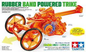 TAMIYA Educational Construction Kit: Rubber Band Powered Trike