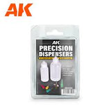 AKI  Precision Dispensers: 50ml & 30ml Empty Bottles, 2 Plastic & 4 Metal Needles