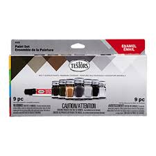 TESTORS Aircraft Detailing Enamel Paint Set (6 Colors & Cement Pen)