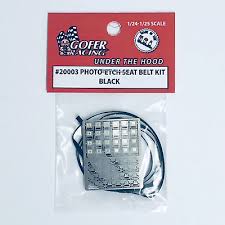 GOFER 1/24-1/25 Photo-Etch Black Seatbelt