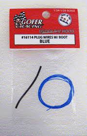 GOFER  1/24-1/25 Blue Plug Wire 2ft. w/Boot