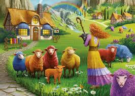 RAVENSBURGER 1000-PIECE PUZZLE The Happy Sheep Yarn Shop