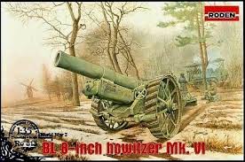 RODEN 1/35 British BL 8-inch Howitzer Mk VI Gun