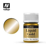 VALLEJO 35ml Bottle Metallic Liquid Gold Model Color