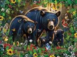 MASTER PIECES 100-PIECE PUZZLE Black Bear