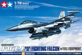 TAMIYA 1/72 F-16 CJ Fighting Flacon , w/equipment