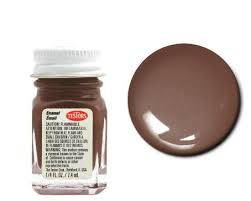 TESTORS 1/4oz. Bottle Finishing Enamel Gloss Light Brown