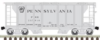 N 2-BAY COVERED HOPPER PRR 2