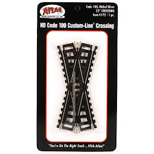 ATLAS HO Code 100 Track 25-Degree Custom-Line Crossing