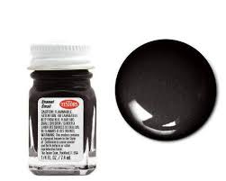 TESTORS 1/4oz. Bottle Finishing Enamel Gloss Black