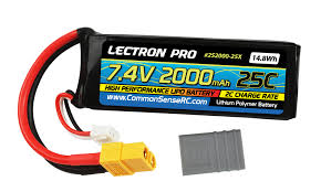 LECTRONPRO LIPO 7.4V 2S 2000mah 25C XT60