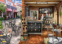 RAVENSBURGER 1000-PIECE Quaint Café PUZZLE