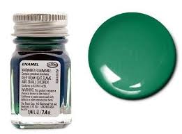 TESTORS 1/4oz. Bottle Finishing Enamel Green Metal Flake