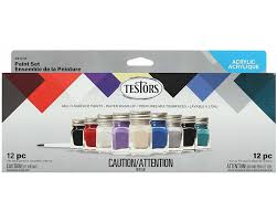 TESTORS Auto & Truck Finishing Acrylic Paint Set (9 Colors)