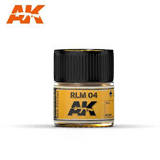 AKI Real Colors: RLM04 Yellow Acrylic Lacquer Paint 10ml Bottle