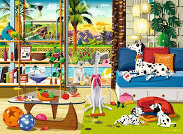 RAVENSBURGER 500-PIECE PUZZLE Pets of Palm Springs