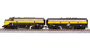 BROADWAY LIMITED N EMD F7 AB, CNW 4075A/4075B, As-Delivered, A-unit Paragon4 Sound/DC/DCC, Unpowered B