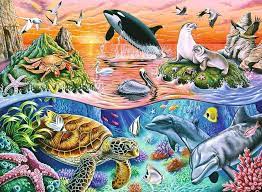 RAVENSBURGER 100-PIECE PUZZLE Beautiful Ocean