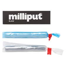 MILLIPUT 2-Part Self Hardening Putty Medium Fine Black