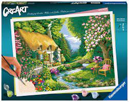 CREART River Cottage Paint by Numbers Kit