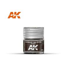 AKI Real Colors: Red Brown RAL8017 Acrylic Lacquer Paint 10ml Bottle