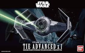 BANDAI 1/72 Tie Advanced x1 "Star Wars", Bandai Hobby Star Wars