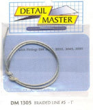 DETAIL MASTER 1/24-1/25 Braided Line #5 (.060"/1ft.)