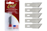 EXCEL Angled Chisel Blade, 5pc