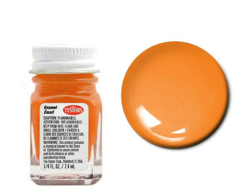 TESTORS 1/4oz. Bottle Finishing Enamel Gloss Orange