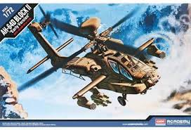 ACADEMY  1/72 AH64D Apache Block II Early Version Helicopter