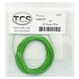 TRAIN CONTROL SYSTEMS 10' 32-Gauge Wire Green