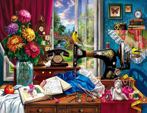 SUNSOUT 1000-PIECE  PUZZLE Vintage Still Life Large Format