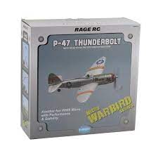 RAGE P-47 Thunderbolt Micro RTF Airplane with PASS (Pilot Assist Stability Software) SystemF