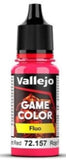 VALLEJO 18ml Bottle Red Fluorescent Game Color