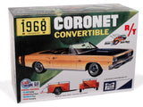 MPC  1/25 1968 Dodge Coronet Convertible w/Trailer