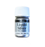 VALLEJO 35ml Bottle Metallic Liquid White Gold Model Color