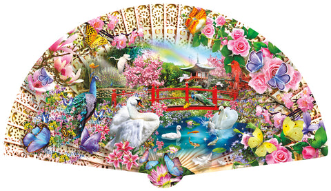 SUNSOUT 1000-PIECE SHAPED PUZZLE Swan Bridge