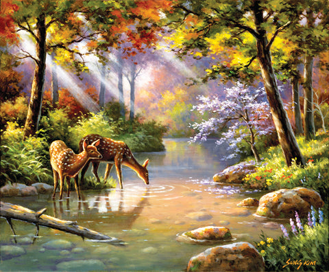 SUNSOUT 1000-PIECE  PUZZLE Doe Re Me Creek