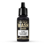 VALLEJO 18ml Bottle Black Wash Game Color