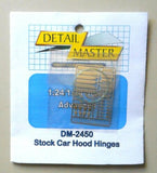 DETAIL MASTER 1/24-1/25 Stock Car Hood Hinges & Supports