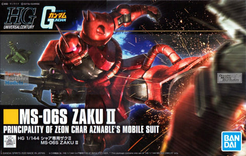 BANDAI  HG MS-06S Zaku II Principality of Zeon Char Aznable's Mobile Suit