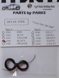 PARTS BY PARK 1/24-1/25 Black 4 ft. Detail Plug Wire