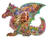 SUNSOUT 1000-PIECE SHAPED PUZZLE Dragon's  Castle