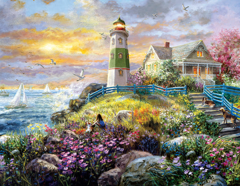 SUNSOUT 1000-PIECE  PUZZLE A Lighthouse Memory Large Format