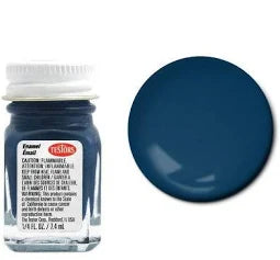 TESTORS 1/4oz. Bottle Finishing Enamel Flat Sea Blue