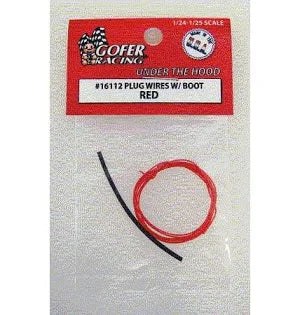 GOFER 1/24-1/25 Red Plug Wire 2ft. w/Boot