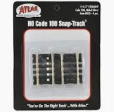 ATLAS HO Code 100 1.5" Straight - 4pcs